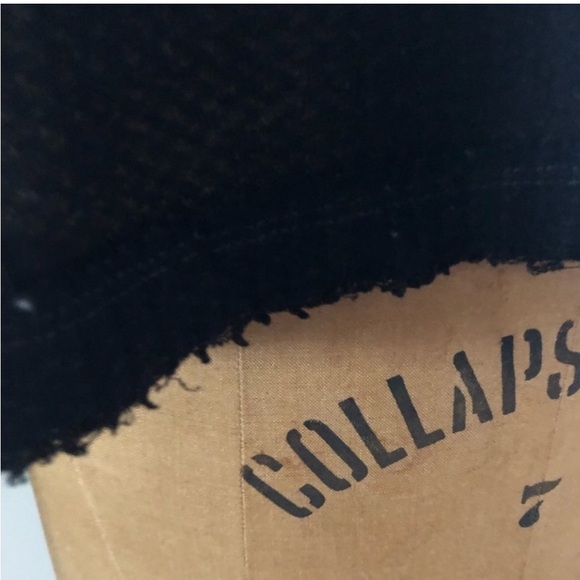 Free People] Black Waffle Thermal  flared sleeve Oversized T-shirt Top - Picture 11 of 13